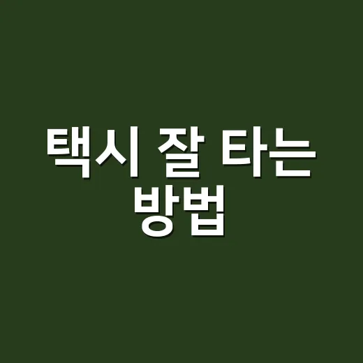 택시 잘 타는 방법, 요금 아끼고 불편 줄이려면 이렇게 - 요약