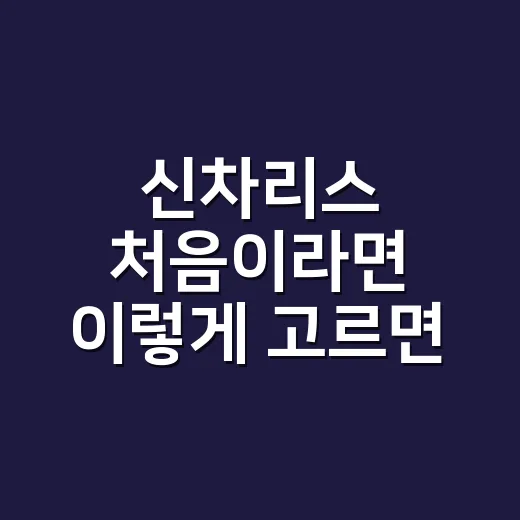 신차리스 처음이라면 이렇게 고르면 손해를 줄이는 방법 - 요약