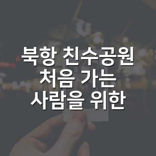 북항 친수공원 처음 가는 사람을 위한 산책 코스와 주차 방법 - 요약