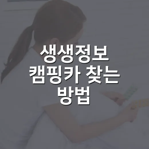 생생정보 캠핑카 찾는 방법, 방송 보고 바로 예약하기 전에 확인할 것들 - 요약