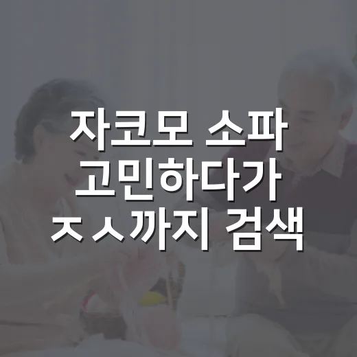 자코모 소파 고민하다가 ㅈㅅ까지 검색해본 진짜 이유 - 요약