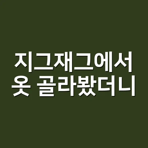 지그재그에서 옷 골라봤더니, 장바구니보다 먼저 봐야 할 게 있더라 - 요약