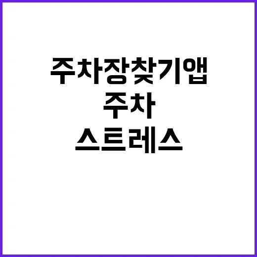 주차장 찾기 앱을 활용하여 스트레스 없이 주차하는 방법 - 요약