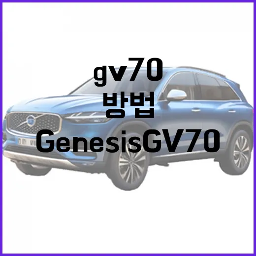 Genesis GV70로 스타일과 성능을 모두 잡는 방법 - 요약