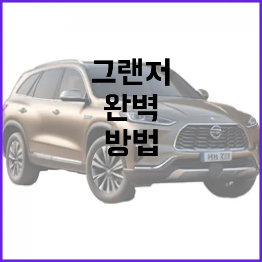 그랜저를 완벽하게 활용하는 방법 - 요약