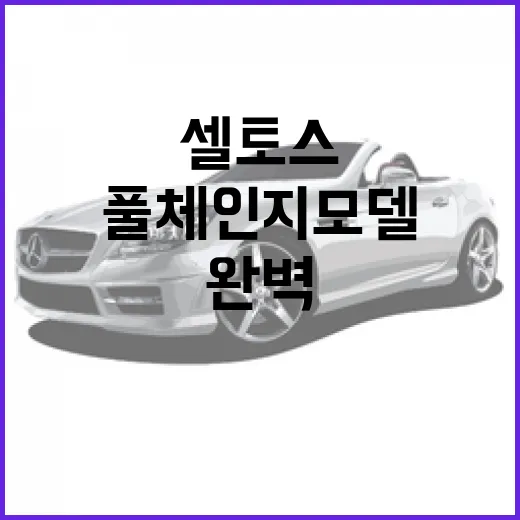 셀토스 풀체인지 모델을 완벽하게 이해하는 방법 - 요약