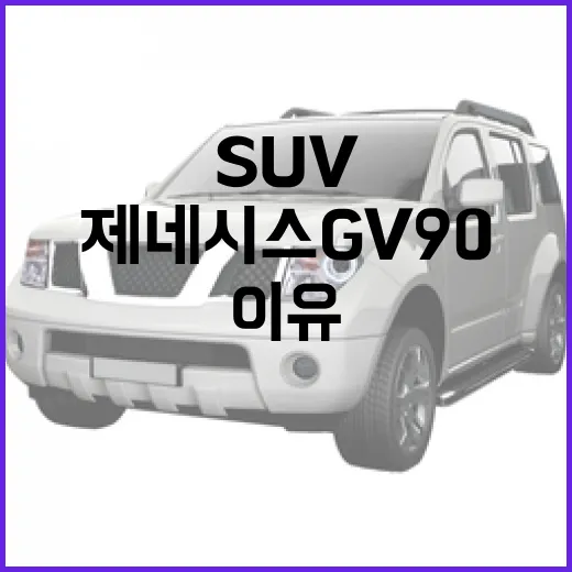 제네시스 GV90, 당신의 다음 SUV로 적합한 이유 - 요약
