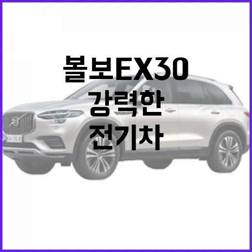 볼보 EX30: 작지만 강력한 전기차를 알아보자 - 요약