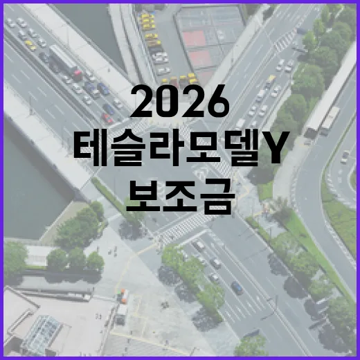 테슬라 모델Y 2026, 보조금은 어떻게 될까? - 요약