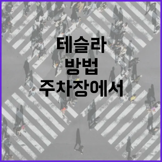 테슬라 처음 몰 때 주차장에서 덜 당황하는 방법 - 요약