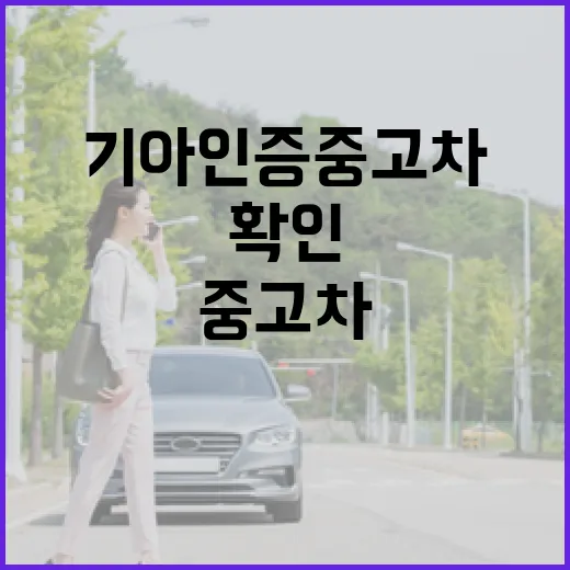 기아인증중고차 처음 사려면 이렇게 확인하는 방법 - 요약