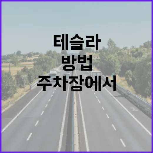 테슬라 처음 몰 때 주차장에서 덜 당황하는 방법 - 요약