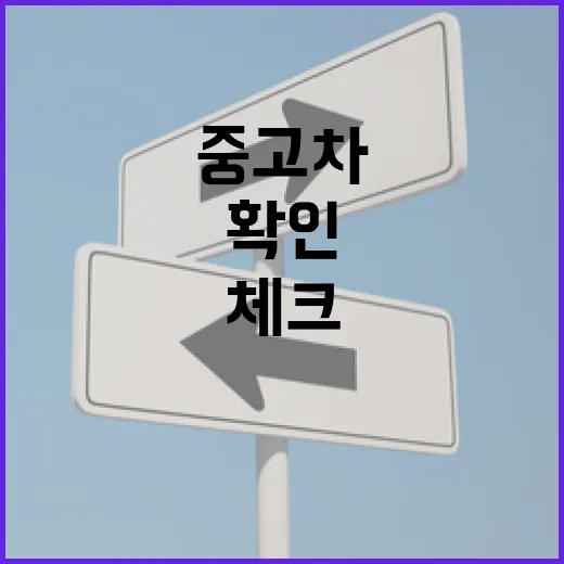 중고차 잘 사려면 이렇게 확인하세요, 주차장에서 배운 현실 체크 방법 - 요약