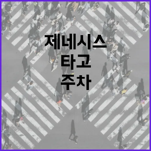 제네시스 타고 주차 편하게 하려면 이렇게 잡으세요 - 요약