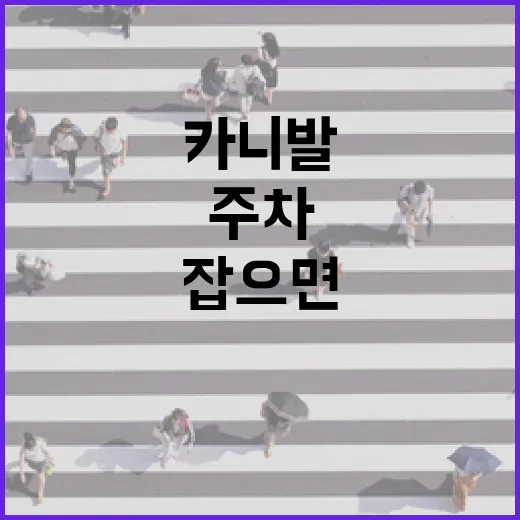 카니발 주차 편하게 하려면 이렇게 잡으면 덜 긁습니다 - 요약