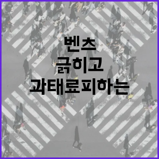 벤츠 주차장에서 덜 긁히고 과태료 피하는 방법 - 요약