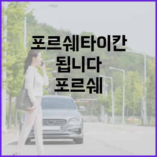포르쉐타이칸 주차 편하게 하려면 이렇게 움직이면 됩니다 - 요약
