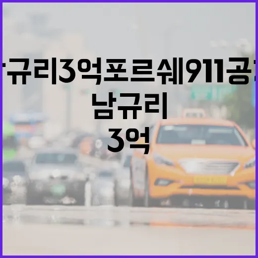 남규리 3억 포르쉐 911 공개 보고 고성능차 주차하려면 이렇게 - 요약