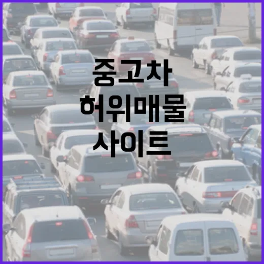 중고차사이트에서 허위매물 덜 밟고 고르는 방법 - 요약