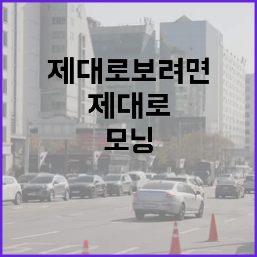 모닝가격 제대로 보려면 이렇게 계산하세요 - 요약