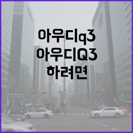 아우디Q3 주차 편하게 하려면 이렇게 봐야 합니다 - 요약