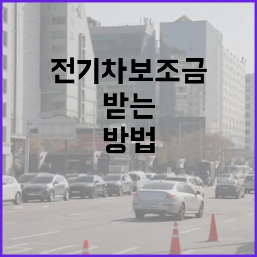 전기차보조금 놓치지 않고 받는 방법, 계약 전에 이렇게 확인하세요 - 요약