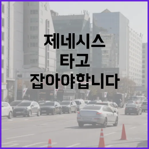 제네시스 타고 주차 편하게 하려면 이렇게 잡아야 합니다 - 요약