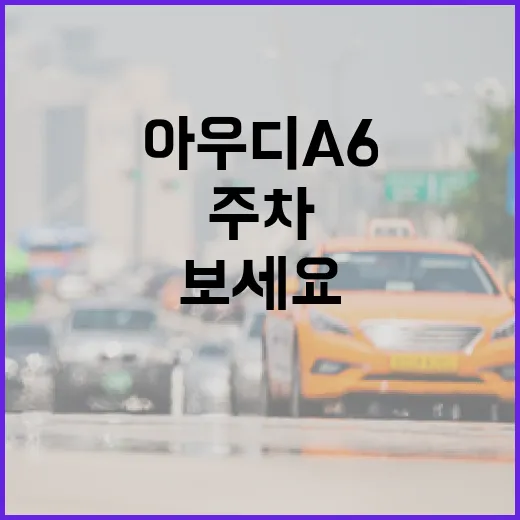 아우디A6 주차 편하게 하려면 이렇게 보세요 - 요약