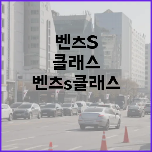 벤츠S클래스 주차 편하게 하려면 이렇게 잡으면 됩니다 - 요약