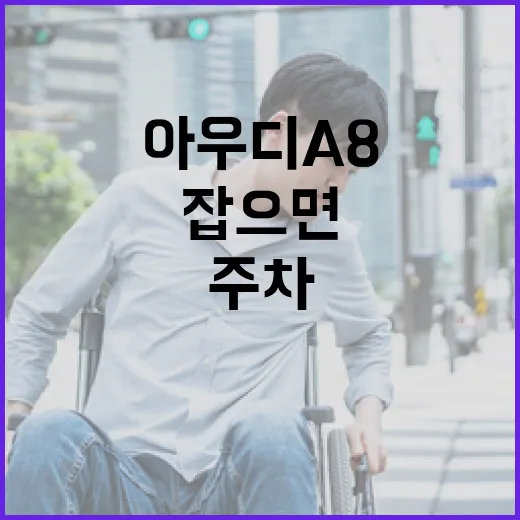 아우디A8 주차 편하게 하려면 이렇게 잡으면 됩니다 - 요약