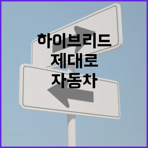 하이브리드자동차 제대로 타려면 이렇게 관리하면 편합니다 - 요약