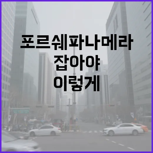 포르쉐파나메라 주차 편하게 하려면 이렇게 잡아야 합니다 - 요약