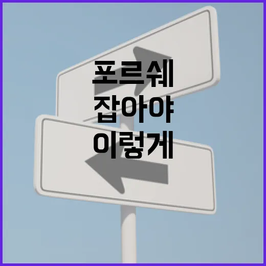 포르쉐911 주차 편하게 하려면 이렇게 잡아야 합니다 - 요약