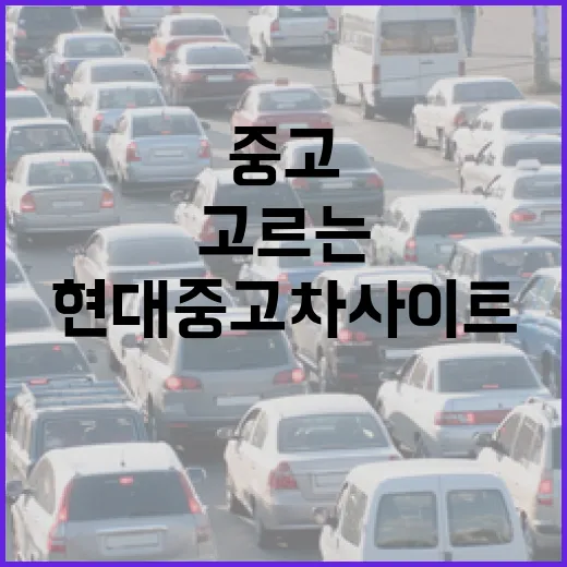 현대중고차사이트에서 허탕 덜 치고 중고차 고르는 방법 - 요약