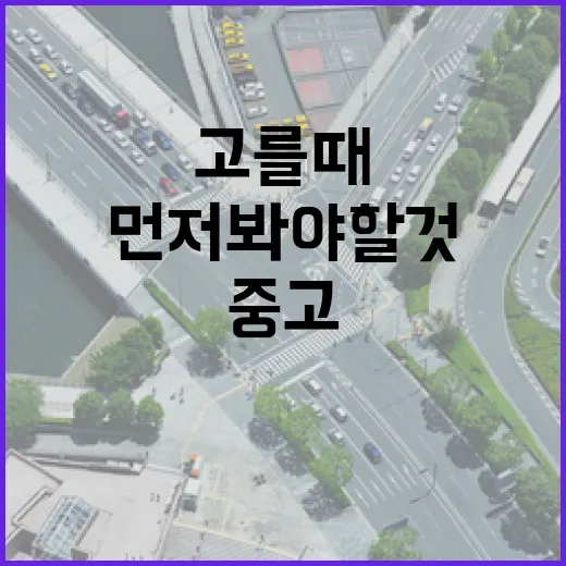 중고렌트카 고를 때 후회 줄이는 방법, 계약서보다 먼저 봐야 할 것들 - 요약