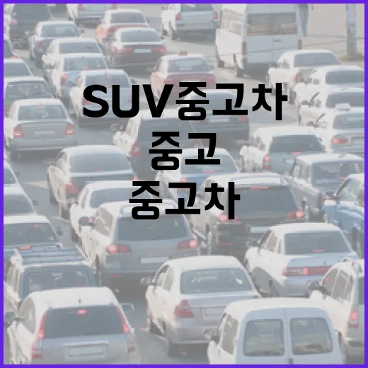 SUV중고차 고를 때 돈 덜 깨지게 확인하는 방법 - 요약