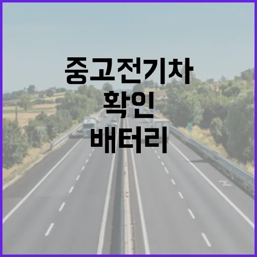 중고전기차 사려면 이렇게 보세요, 배터리부터 충전 생활까지 확인하는 방법 - 요약