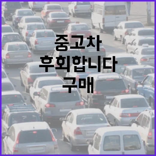 중고차구매 실패 줄이는 방법, 주차장까지 보고 결정해야 덜 후회합니다 - 요약