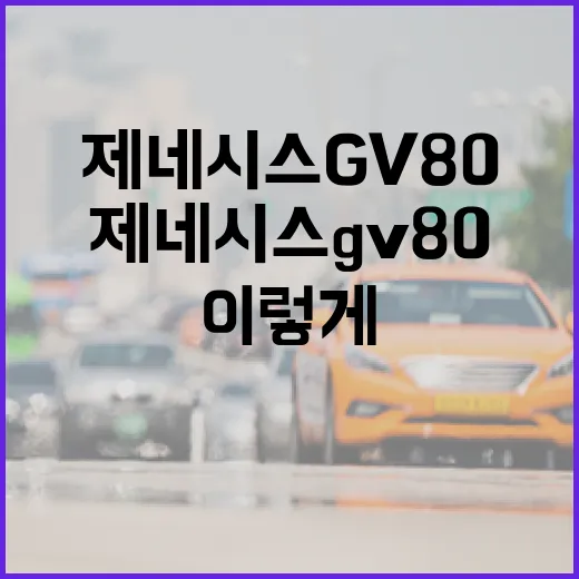 제네시스GV80 주차 편하게 하려면 이렇게 잡으면 됩니다 - 요약