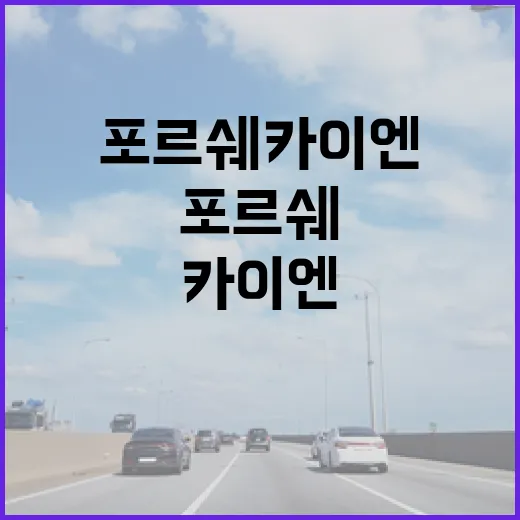 포르쉐 카이엔 주차 편하게 하려면 이렇게 잡아야 합니다 - 요약