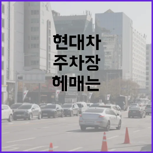 현대차 운전자라면 주차장에서 덜 헤매는 방법 - 요약