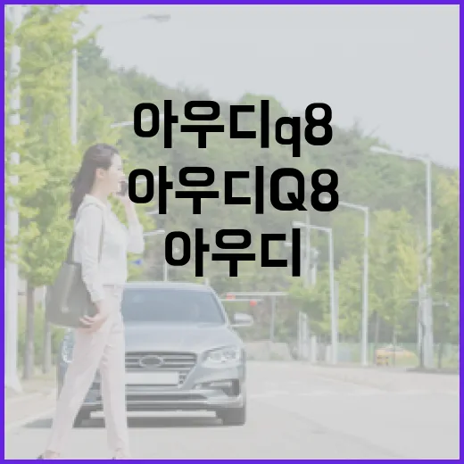 아우디Q8 주차 편하게 하려면 이렇게 잡으면 됩니다 - 요약