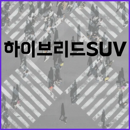 하이브리드SUV 고를 때 주차장까지 생각하는 방법 - 요약