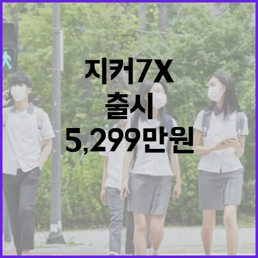 지커 7X 출시 가격 5,299만 원부터, 주차장까지 생각해서 고르는 방법 - 요약