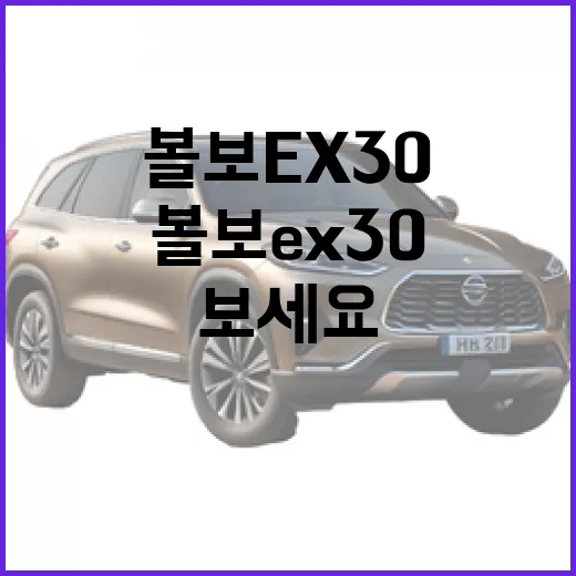 볼보 EX30 주차 편하게 하려면 이렇게 보세요 - 요약