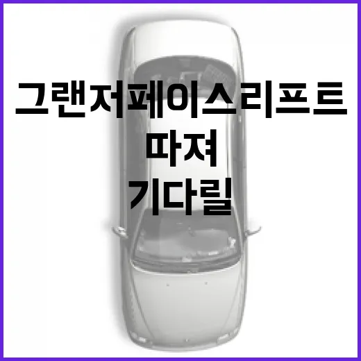 그랜저 페이스리프트 기다릴 때 주차 옵션까지 따져보는 방법 - 요약
