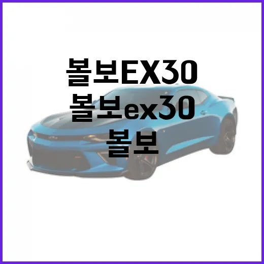 볼보 EX30 타고 좁은 주차장 편하게 쓰는 방법 - 요약