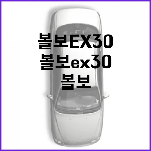 볼보 EX30 주차 편하게 타려면 이렇게 따져보는 방법 - 요약