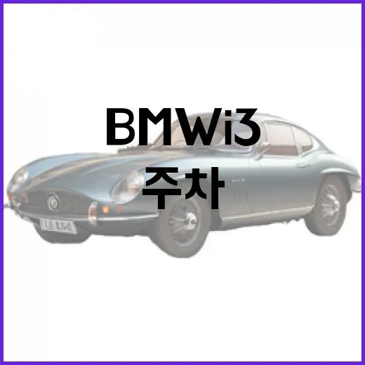 bmw i3 타고 주차 편하게 하려면 이렇게 잡으세요 - 요약
