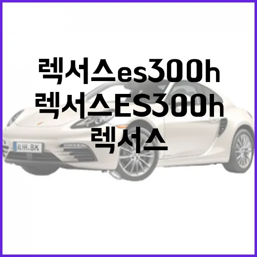 렉서스 ES300h 주차 편하게 하려면 이렇게 타면 됩니다 - 요약